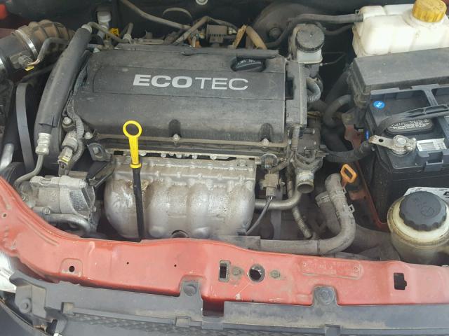 KL1TD56EX9B385982 - 2009 CHEVROLET AVEO LS BURGUNDY photo 7