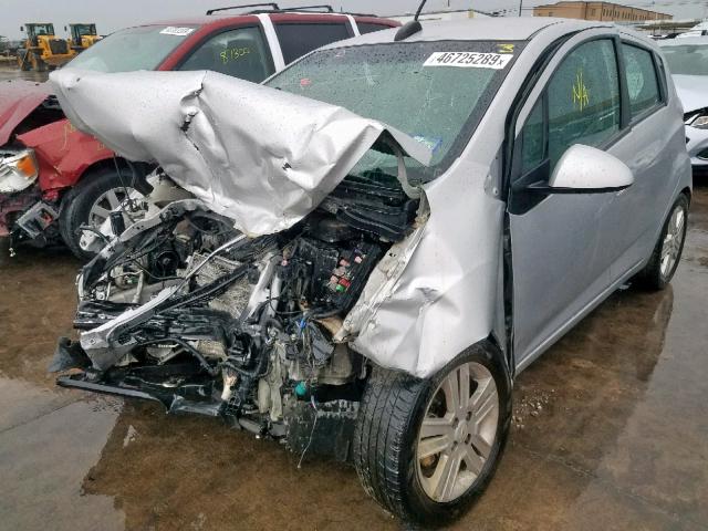 KL8CD6S97FC767022 - 2015 CHEVROLET SPARK 1LT SILVER photo 2