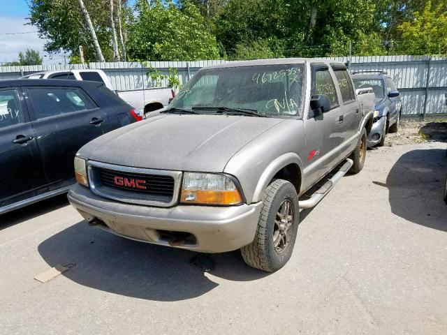 1GTDT13W72K241365 - 2002 GMC SONOMA BROWN photo 2