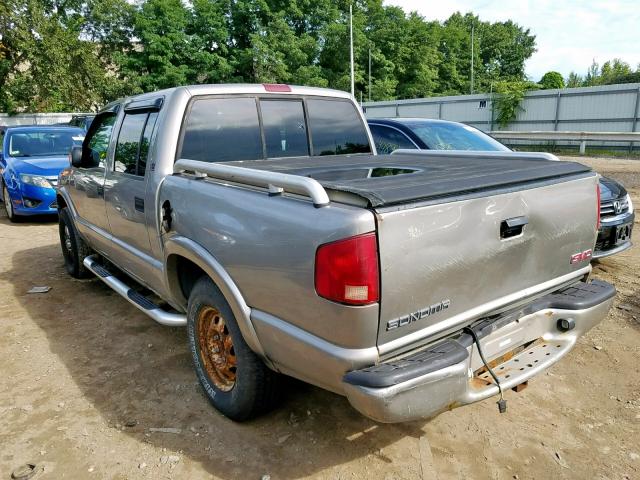 1GTDT13W72K241365 - 2002 GMC SONOMA BROWN photo 3