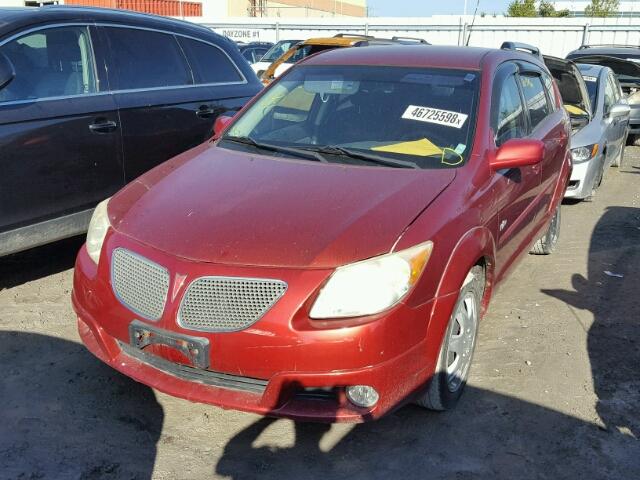 5Y2SL63865Z404508 - 2005 PONTIAC VIBE RED photo 2