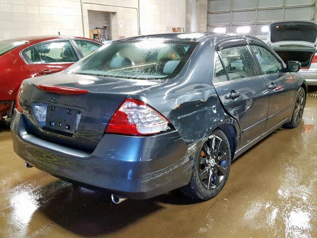 1HGCM66337A032095 - 2007 HONDA ACCORD LX GRAY photo 4