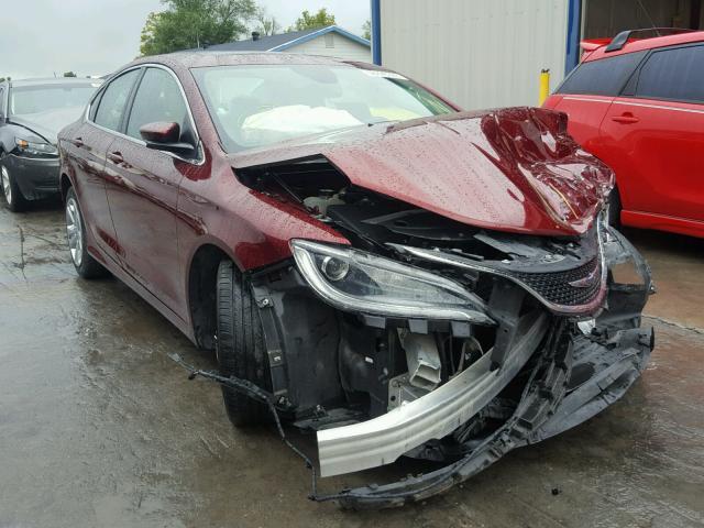 1C3CCCAB4FN678613 - 2015 CHRYSLER 200 LIMITE BURGUNDY photo 1