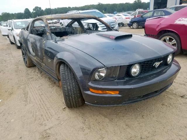 1ZVHT82H385149106 - 2008 FORD MUSTANG GT CHARCOAL photo 1