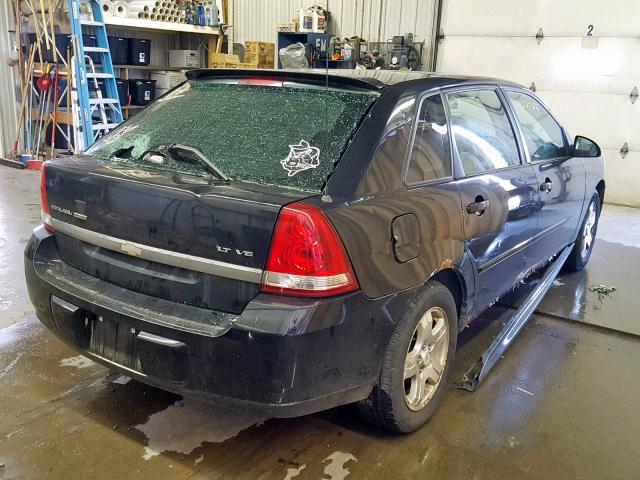 1G1ZU64805F157555 - 2005 CHEVROLET MALIBU MAX 黑色 照片 4