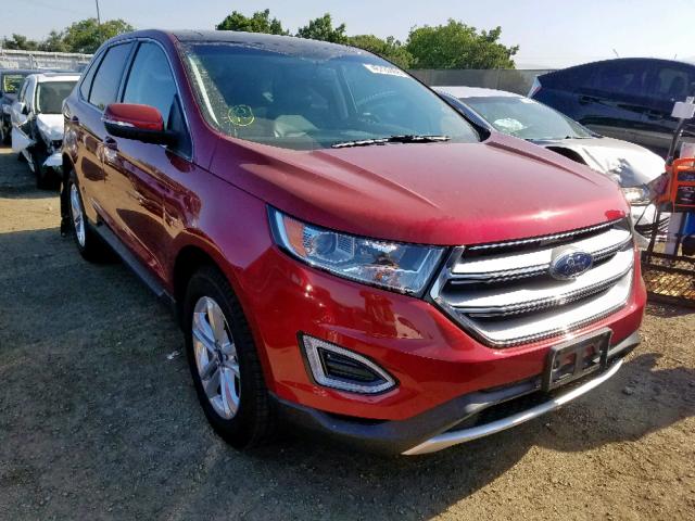 2FMPK3J97JBC47695 - 2018 FORD EDGE SEL RED photo 1