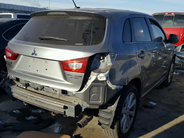 4A4AR4AU6DE008124 - 2013 MITSUBISHI OUTLANDER GRAY photo 4