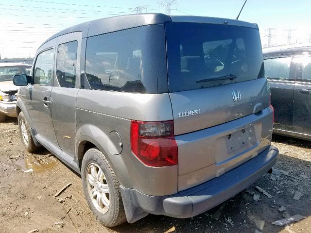 5J6YH28717L015280 - 2007 HONDA ELEMENT EX GRAY photo 3