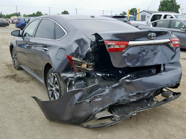 4T1BK1EB3GU224591 - 2016 TOYOTA AVALON XLE GRAY photo 3