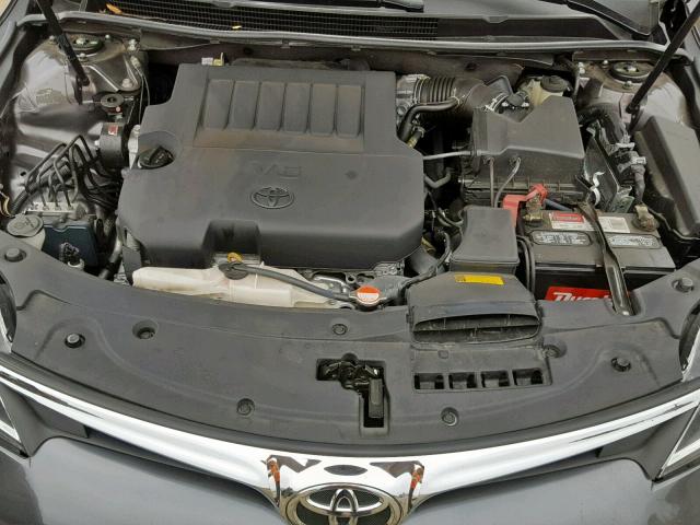 4T1BK1EB3GU224591 - 2016 TOYOTA AVALON XLE GRAY photo 7
