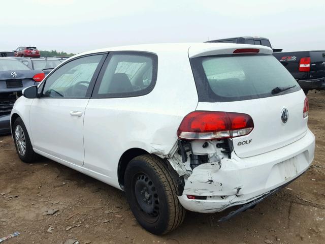 WVWBB7AJ4AW264372 - 2010 VOLKSWAGEN GOLF 白色 照片 3