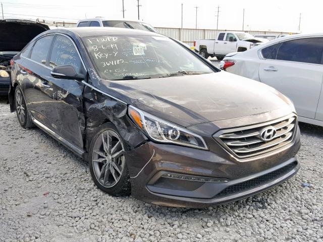 5NPE34AB2FH239016 - 2015 HYUNDAI SONATA SPO BROWN photo 1