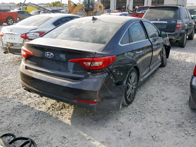 5NPE34AB2FH239016 - 2015 HYUNDAI SONATA SPO BROWN photo 4