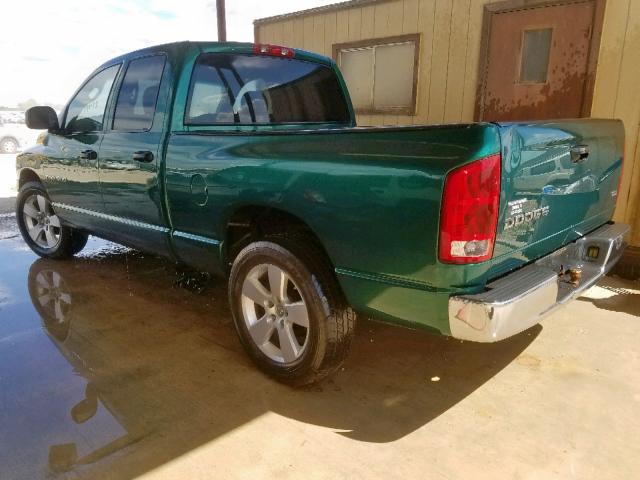 1D7HA18N43J500673 - 2003 DODGE RAM 1500 S GREEN photo 3