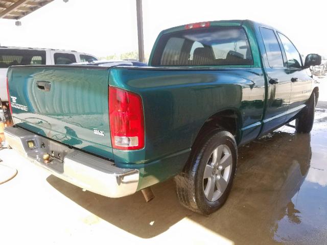 1D7HA18N43J500673 - 2003 DODGE RAM 1500 S GREEN photo 4