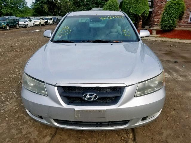 5NPEU46F56H118666 - 2006 HYUNDAI SONATA GLS SILVER photo 9