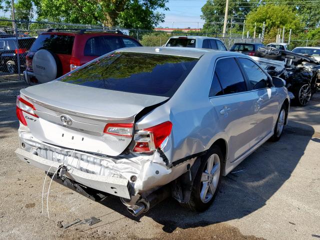 4T1BF1FK1CU507536 - 2012 TOYOTA CAMRY BASE SILVER photo 4