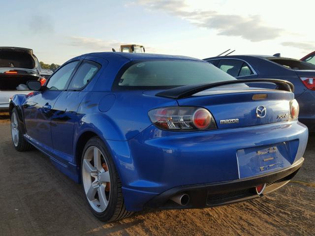 JM1FE173340132659 - 2004 MAZDA RX8 BLUE photo 3