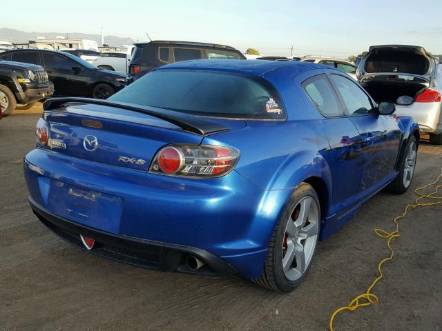 JM1FE173340132659 - 2004 MAZDA RX8 BLUE photo 4