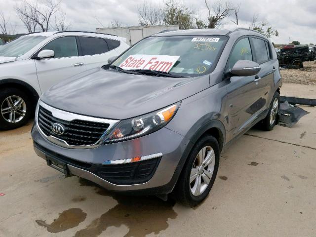 KNDPB3A26D7510215 - 2013 KIA SPORTAGE B GRAY photo 2