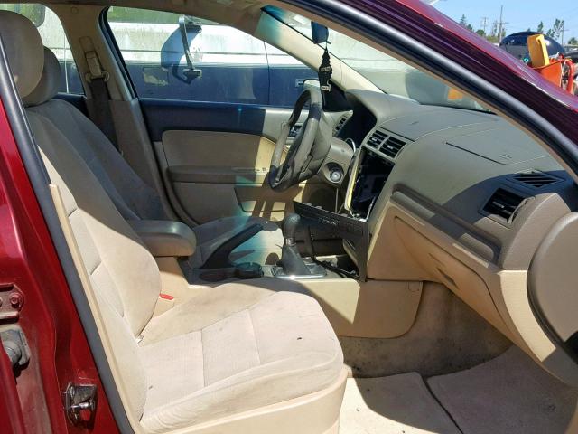 3FAHP06Z27R157887 - 2007 FORD FUSION S RED photo 5