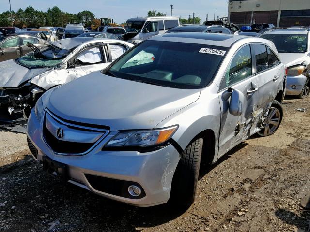 5J8TB4H51FL006252 - 2015 ACURA RDX TECHNO GRAY photo 2