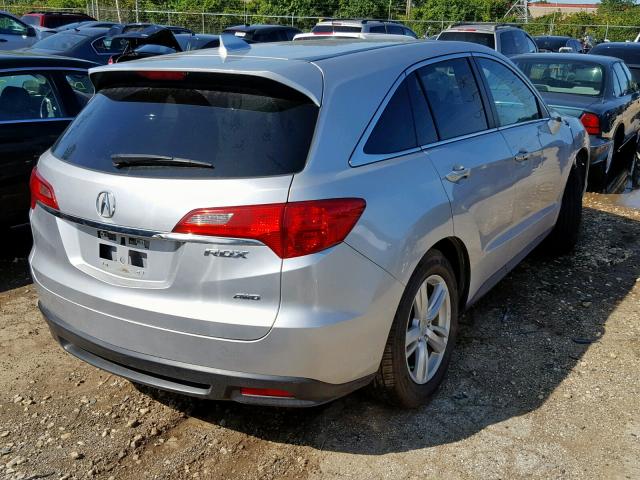 5J8TB4H51FL006252 - 2015 ACURA RDX TECHNO GRAY photo 4