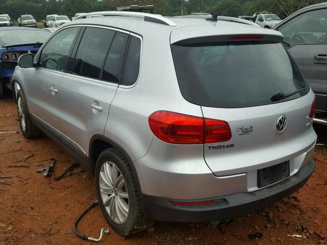 WVGAV7AX6FW567972 - 2015 VOLKSWAGEN TIGUAN S SILVER photo 3