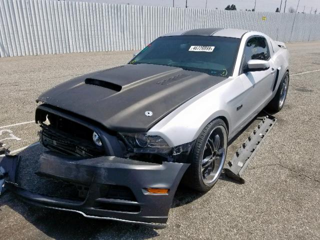 1ZVBP8CF4D5267733 - 2013 FORD MUSTANG GT SILVER photo 2