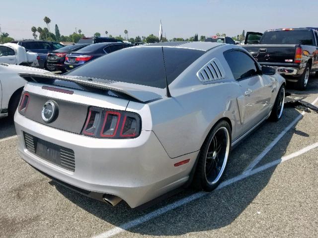 1ZVBP8CF4D5267733 - 2013 FORD MUSTANG GT SILVER photo 4