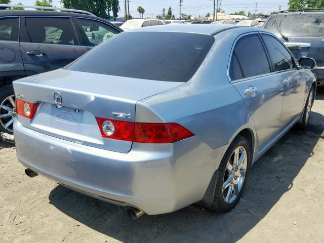 JH4CL96984C018294 - 2004 ACURA TSX BLUE photo 4