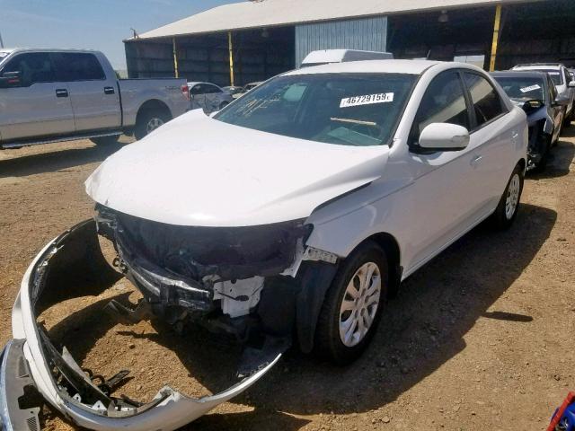 KNAFU4A27A5866513 - 2010 KIA FORTE EX WHITE photo 2