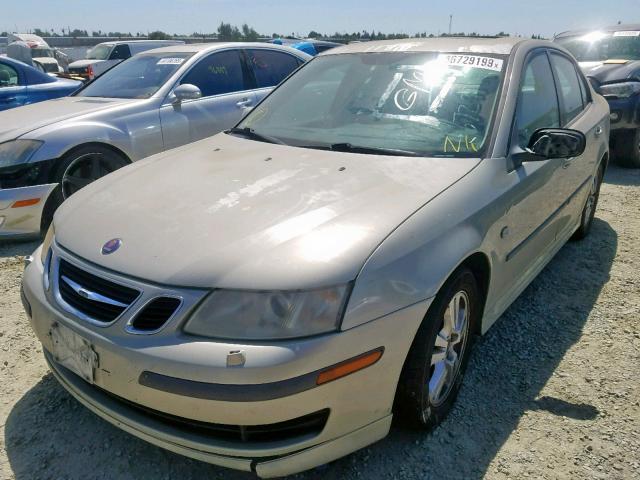 YS3FD49Y171102337 - 2007 SAAB 9-3 2.0T SILVER photo 2