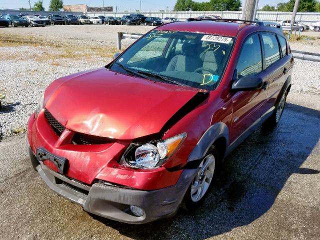 5Y2SL62883Z430154 - 2003 PONTIAC VIBE MAROON photo 2