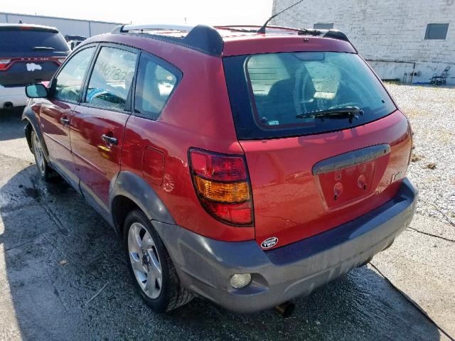 5Y2SL62883Z430154 - 2003 PONTIAC VIBE MAROON photo 3