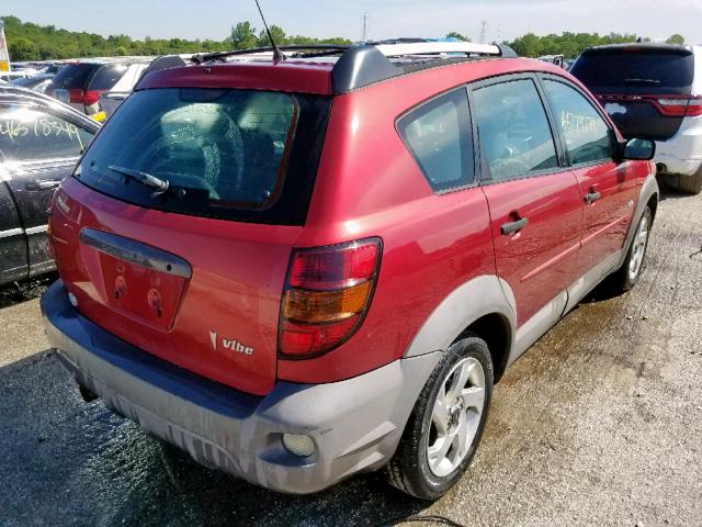 5Y2SL62883Z430154 - 2003 PONTIAC VIBE MAROON photo 4