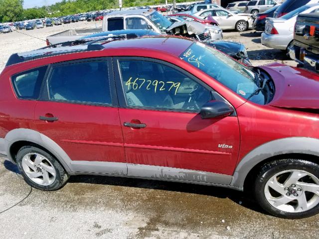 5Y2SL62883Z430154 - 2003 PONTIAC VIBE MAROON photo 9