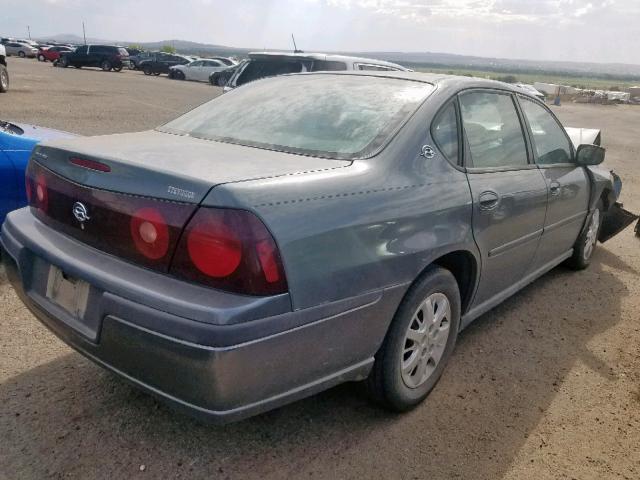 2G1WF52E749169824 - 2004 CHEVROLET IMPALA BROWN photo 4