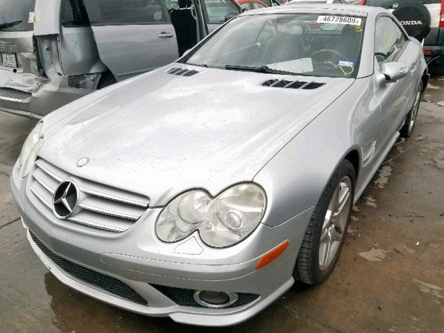 WDBSK71F67F128814 - 2007 MERCEDES-BENZ SL 550 SILVER photo 2