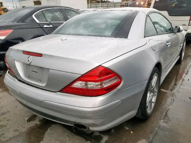 WDBSK71F67F128814 - 2007 MERCEDES-BENZ SL 550 SILVER photo 4