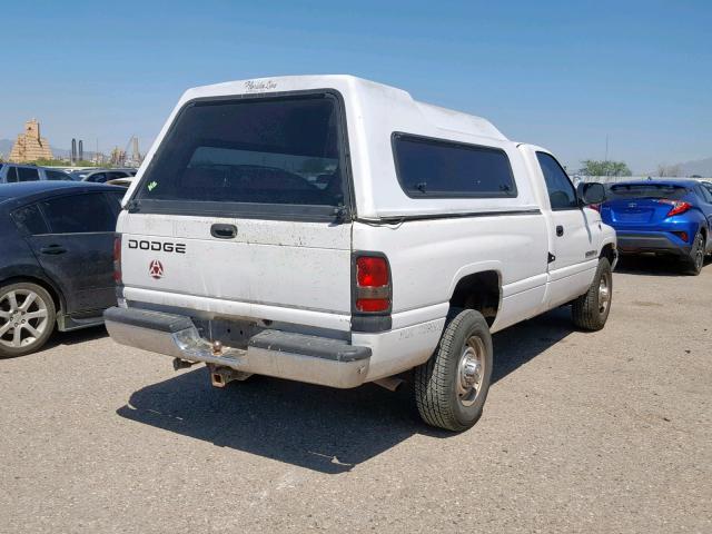 3B7KC26Z52M212264 - 2002 DODGE RAM 2500 WHITE photo 4