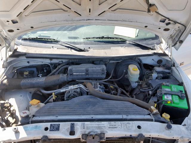 3B7KC26Z52M212264 - 2002 DODGE RAM 2500 WHITE photo 7