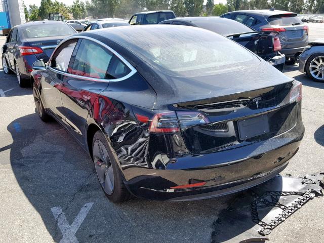 5YJ3E1EA8KF305949 - 2019 TESLA MODEL 3 BLACK photo 3