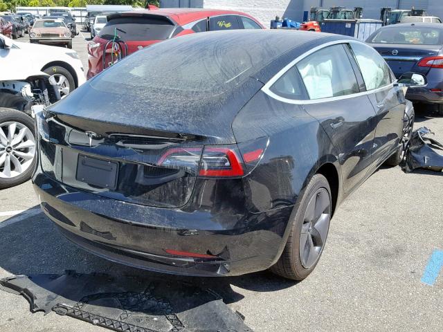 5YJ3E1EA8KF305949 - 2019 TESLA MODEL 3 BLACK photo 4