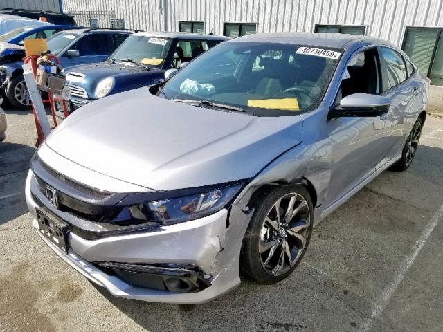 2HGFC2F86KH566027 - 2019 HONDA CIVIC SPOR GRAY photo 2