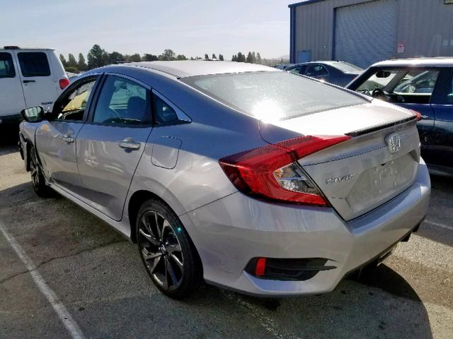 2HGFC2F86KH566027 - 2019 HONDA CIVIC SPOR GRAY photo 3