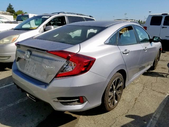 2HGFC2F86KH566027 - 2019 HONDA CIVIC SPOR GRAY photo 4