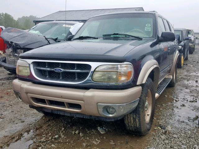 1FMZU74E7YUB74884 - 2000 FORD EXPLORER E BLUE photo 2