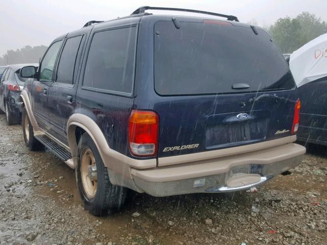 1FMZU74E7YUB74884 - 2000 FORD EXPLORER E BLUE photo 3