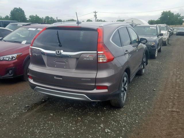 5J6RM4H97GL095939 - 2016 HONDA CR-V TOURI BROWN photo 4